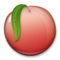 Peach emoji on LG